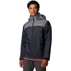 Mens Waterproof Rain Jacket Packable Windbreaker Stowaway Hood Outdoor Light
